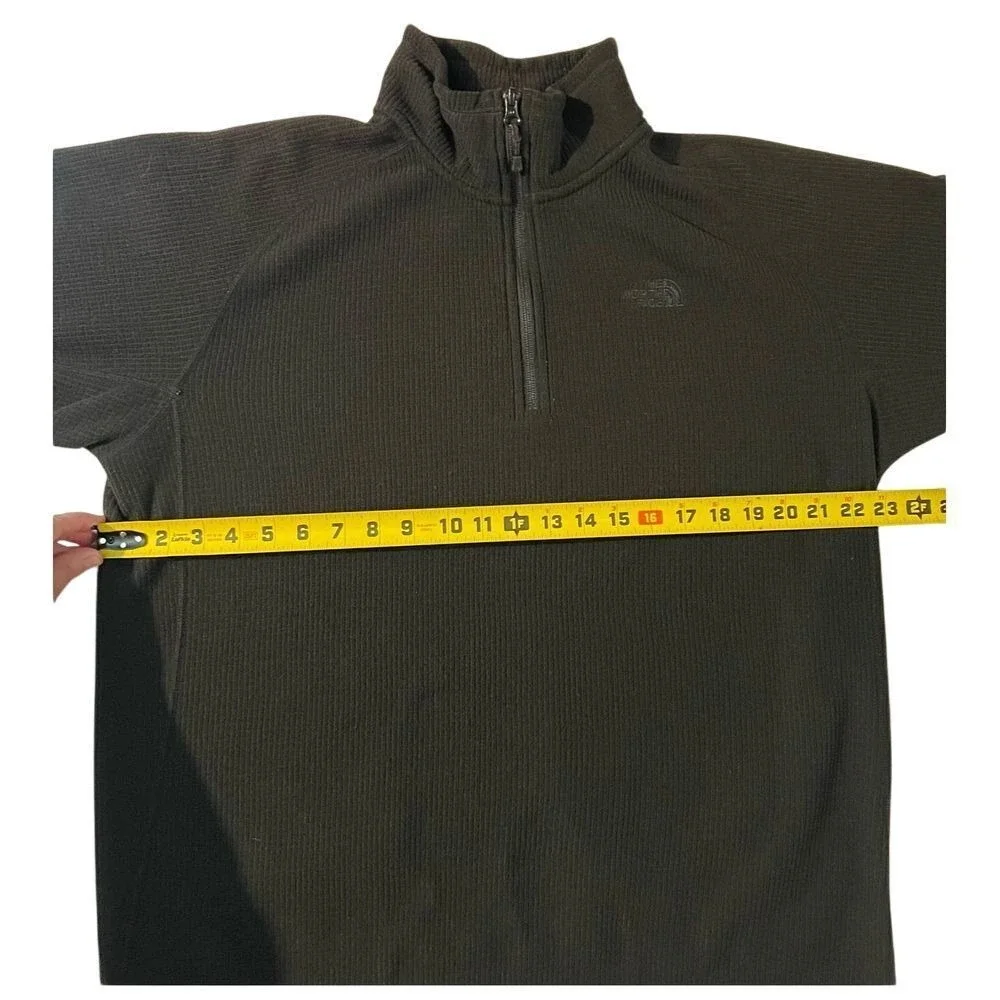 The North Face Men's Black Pullover Long Sleeve Qtr Zip Neck‎ Large Preppy Warm